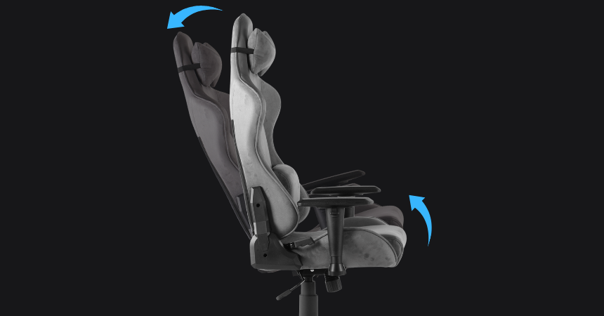 Oparcie odchylane 90-155° z pianką HR